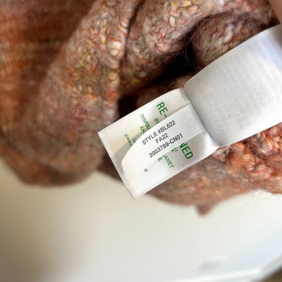 J.crew Long Sleeve Pullover Puff-sleeve V-neck Sweater Size Medium Wool Alpaca - Picture 9 of 16